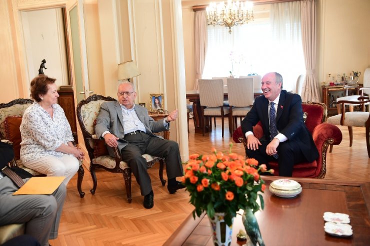 Muharrem İnce Hüsamettin Cindoruk’u Ziyaret Etti