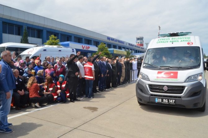 Giresunlu Şehidin Cenazesi Trabzon’da