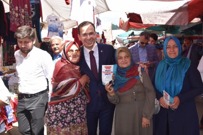Ak Parti Trabzon Milletvekili Adayları Seçim Çalışmalarını Sürdürüyor