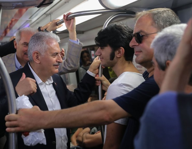 Başbakan Marmaray’da