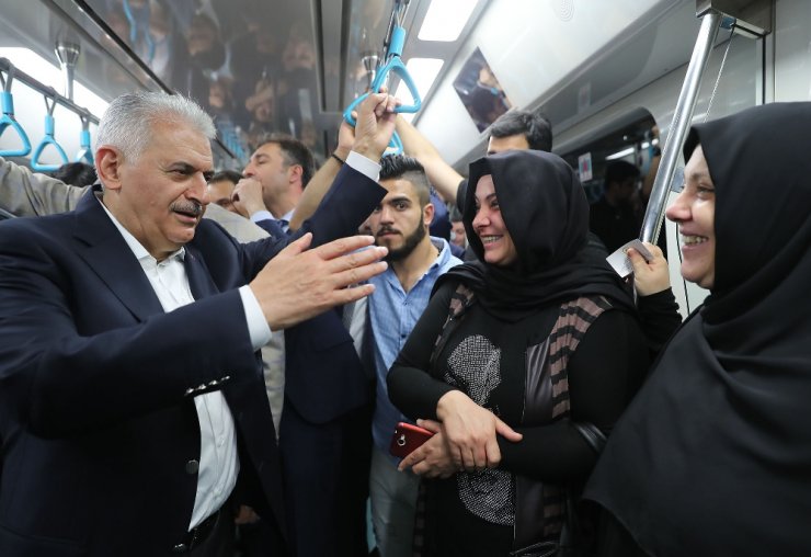 Başbakan Marmaray’da