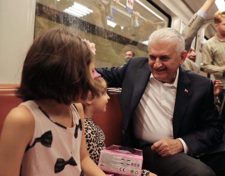 Başbakan Marmaray’da