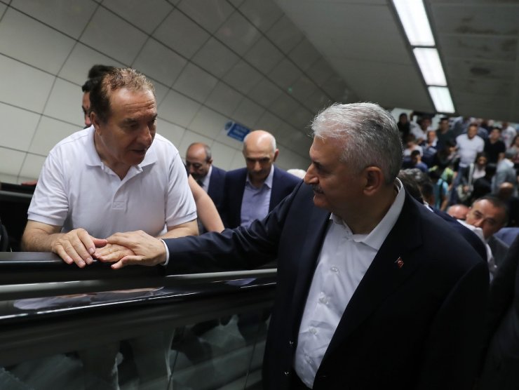 Başbakan Marmaray’da