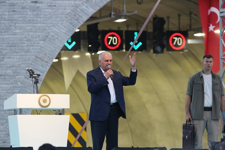 Başbakan Yıldırım, Sabuncubeli Tünelleri’ni Hizmete Açtı