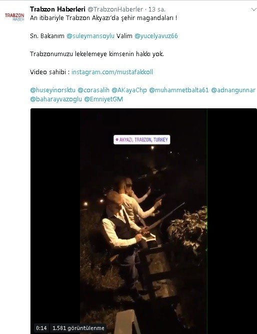 Sosyal Medyada Paylaşılan Ateş Etme Görüntüleri Vali Yavuz’u Harekete Geçirdi