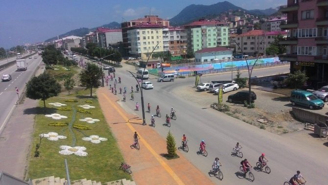 Bulancak’ta 15 Temmuz Şehitleri İçin Bisiklet Turu Yapıldı