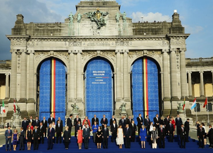 Erdoğan Nato Zirvesinde Aile Fotoğrafına Katıldı