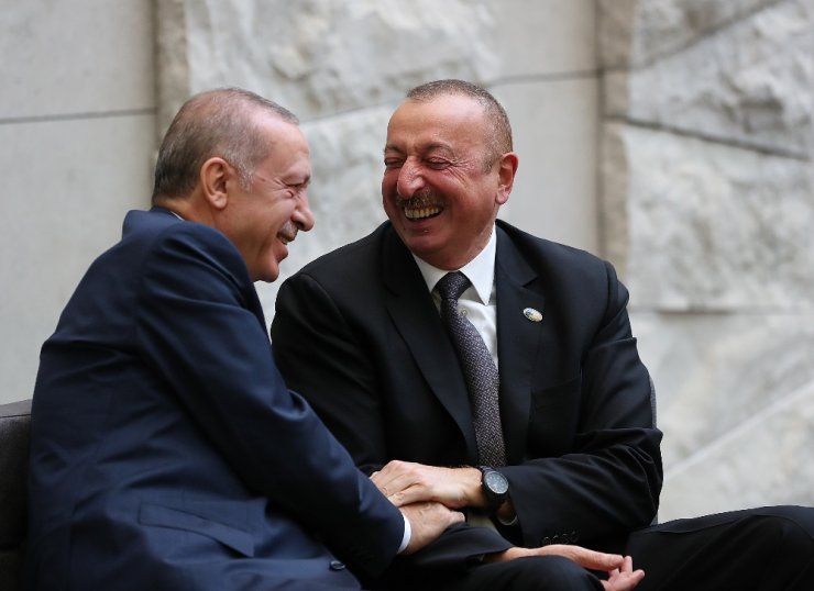Erdoğan Aliyev’le Görüştü