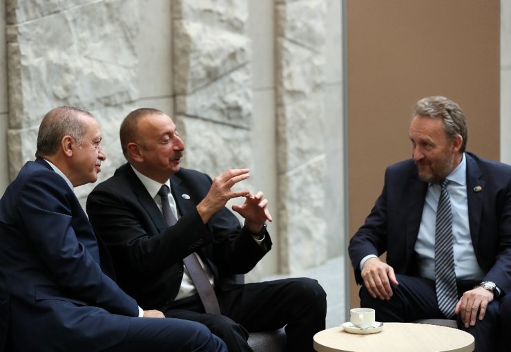 Erdoğan Aliyev’le Görüştü