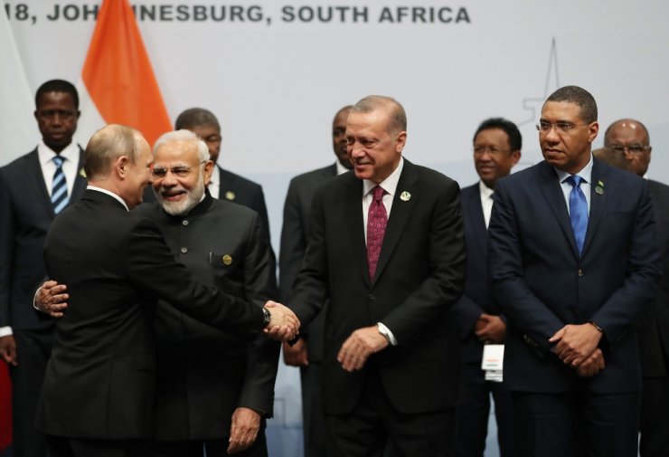 Erdoğan Brıcs Zirvesi’nde Aile Fotoğrafına Katıldı