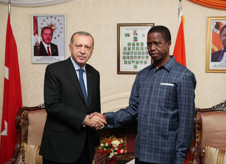 Erdoğan, Zambiyalı Mevkidaşı İle Görüştü