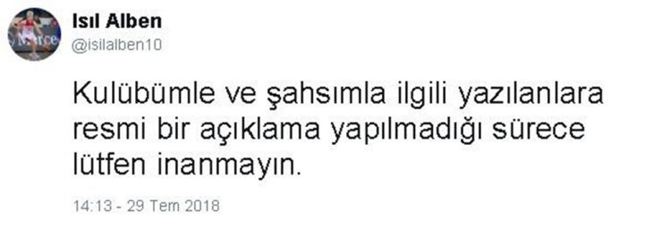 Işıl Alben’den İddialara Yanıt