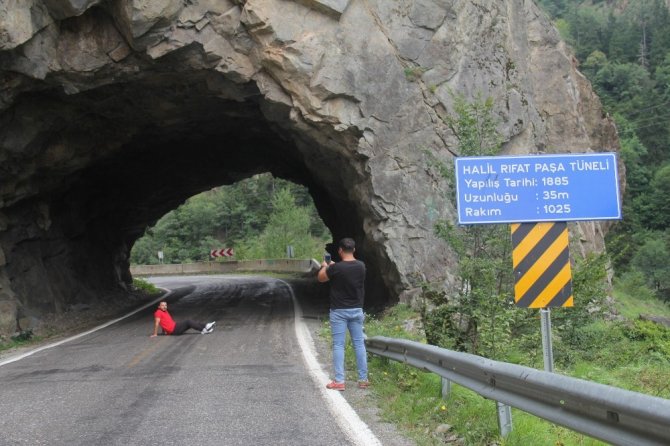 Karadeniz’in İlk Ve Tek El Yapımı Tüneli İlgi Çekiyor