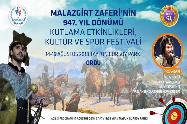 Ordu’da Malazgirt Zaferi Dolu Dolu Yaşanacak