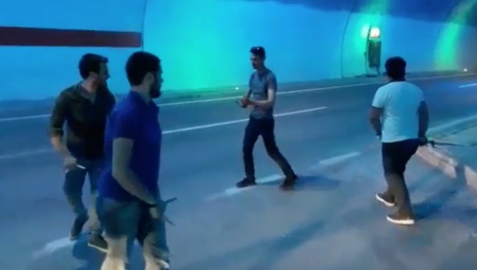 Türkiye’nin En Uzun Tünelinde Ankara Kaşık Havası Oynadılar