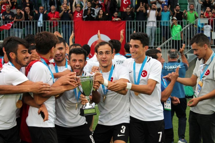 U21 İşitme Engelli Mill Futbol Takımı Avrupa Şampiyonu