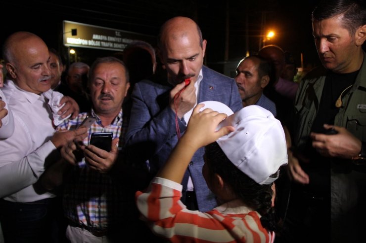 Soylu Trafik Denetimlerine Katıldı