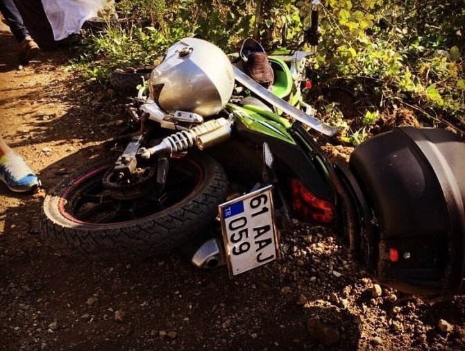 Trabzon’da Motosiklet Kazası