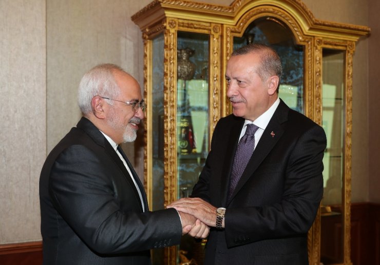Cumhurbaşkanı Erdoğan, İran Dışişleri Bakanı Zarif’i Kabul Etti