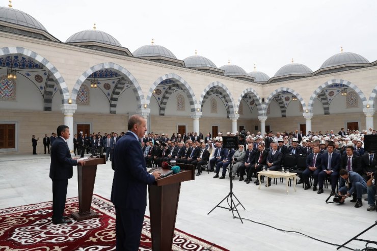 Erdoğan Kırgızistan’da Cami Açılışı Yaptı