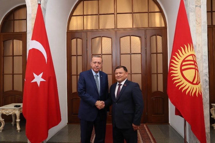 Erdoğan Kırgızistan Meclis Başkanı İle Görüştü