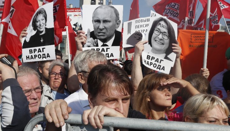 Rusya’da "Emeklilik Yaşı’ Protestosu