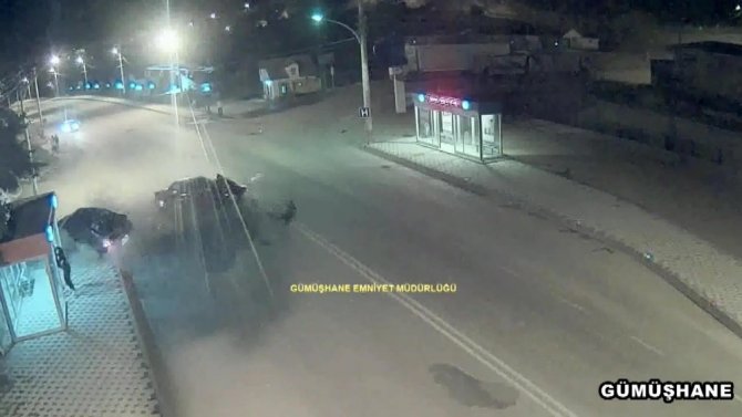 Gümüşhane’deki Kazalar Mobese Kameralarına Yansıdı