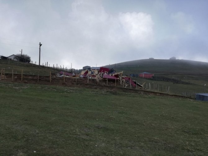 Giresun’un Kümbet Yaylası’nda Yıkımlar Başladı