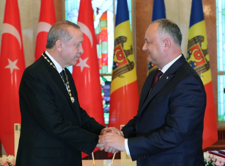 Moldova’da Erdoğan’a Cumhuriyet Nişanı