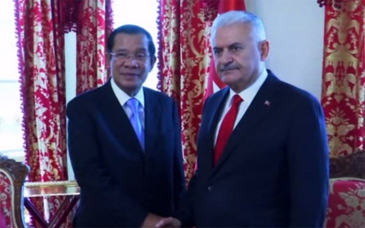 Yıldırım, Kamboçya Başbakanını Kabul Etti