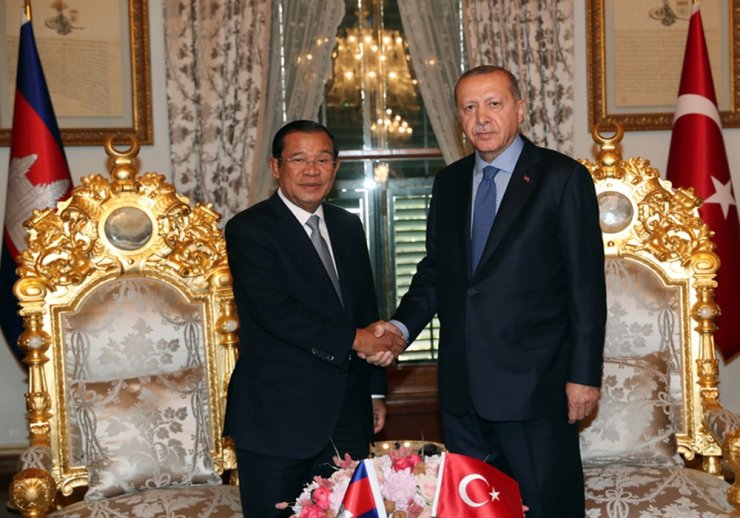 Erdoğan Kamboçya Başbakanını Kabul Etti
