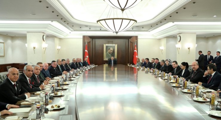Erdoğan Tim Heyetini Kabul Etti