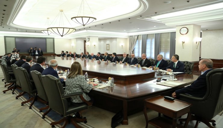 Erdoğan Tim Heyetini Kabul Etti