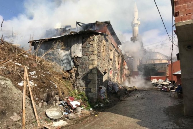 Gümüşhane’de Yangın