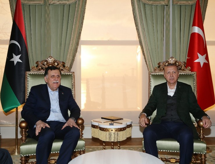 Libya Başkanlık Konseyi Başkanı Al-sarraj’ı Kabul Etti