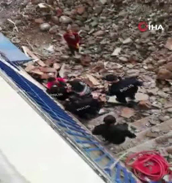 Polisten İşçiye Aşırı Tepki