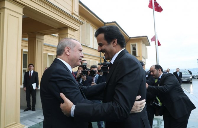 Erdoğan Katar Emiri İle Bir Araya Geldi