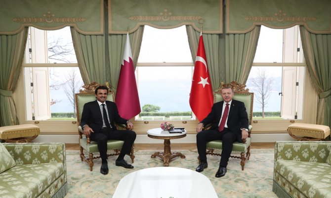 Erdoğan Katar Emiri İle Bir Araya Geldi