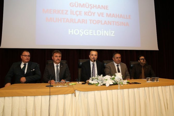 Gümüşhane’de Muhtarlar Toplantısı Düzenlendi