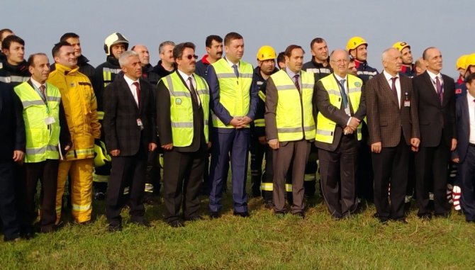 Trabzon Havalimanı’nda Yangın Söndürme Tatbikatı Yapıldı