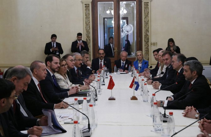 Erdoğan, Paraguay Devlet Başkanı Benitez İle Görüştü