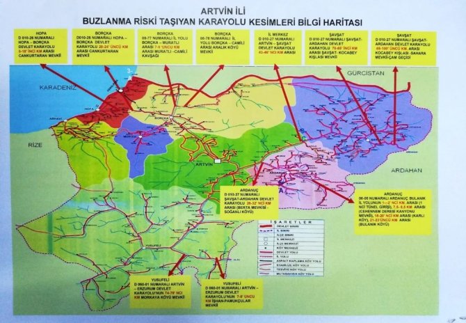 Artvin’de Jandarmadan Sürücülere Kış Uyarıları