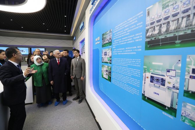 Yıldırım Çin’de Teknoloji Firmasını Ziyaret Etti