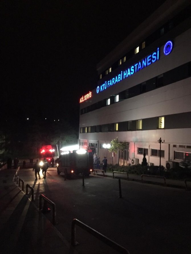 Ktü Farabi Hastanesi Acil Servisi’ndeki Yangın Korkuttu