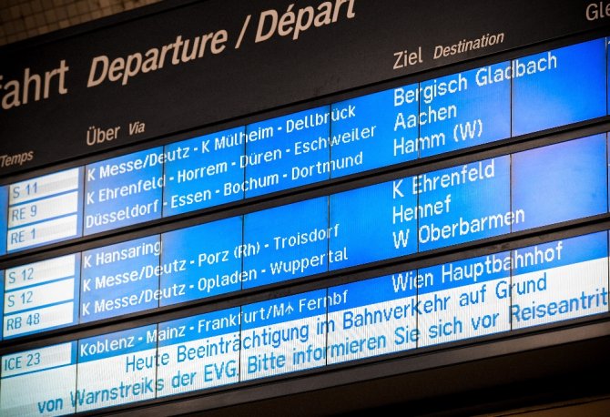 Almanya’da Demiryolu İşçileri Grvede