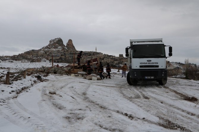 Kapadokya’da Kaçak Yapı Yıkımları Devam Ediyor