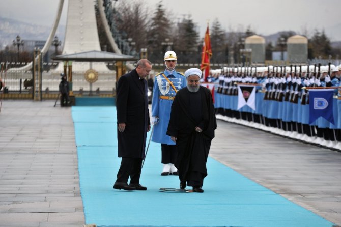 Erdoğan, Ruhani’yi Resmi Törenle Karşıladı