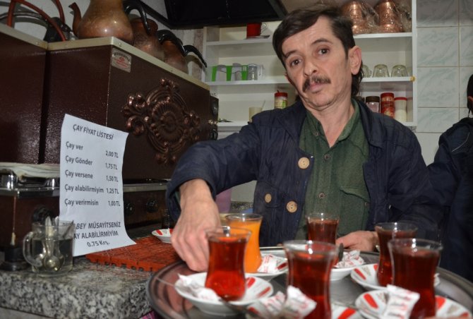 Nazikçe İsteyene Çay 75 Kuruş