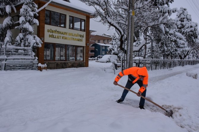 Gümüşhane Belediyesinden Karla Mücadele Çalışmaları