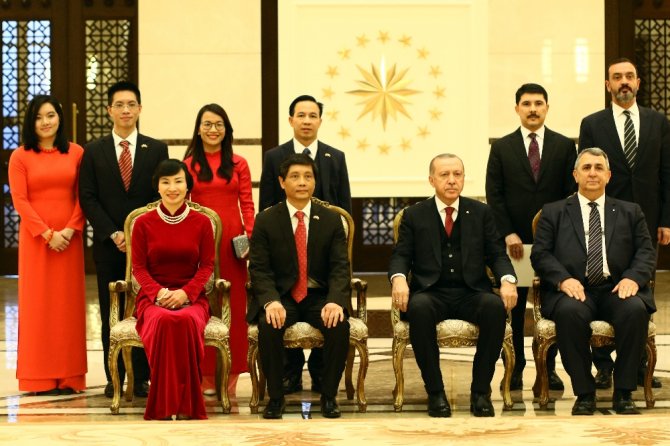 Erdoğan Vietnam Büyükelçisini Kabul Etti